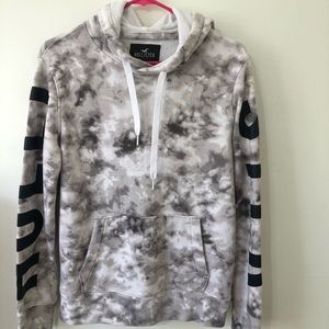 Men Hollister Hoodie Marble Effect